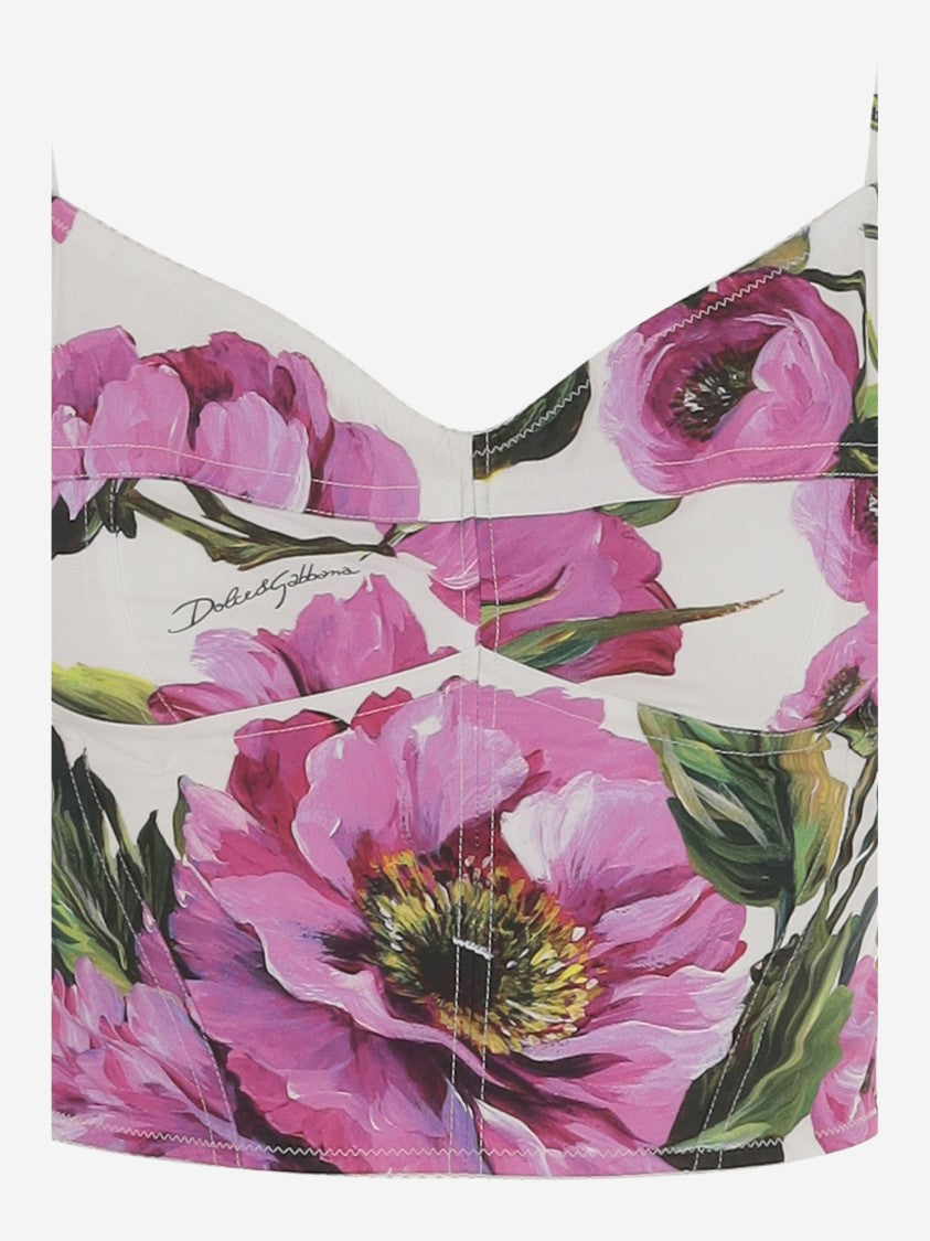 Dolce & Gabbana Floral Print Top