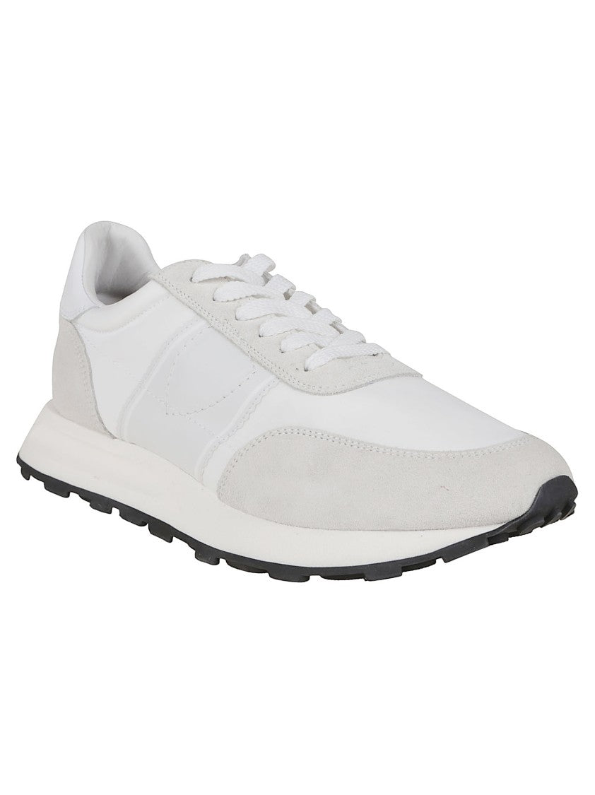 Philippe Model Textured White Leather Sneakers With Aesthetic
