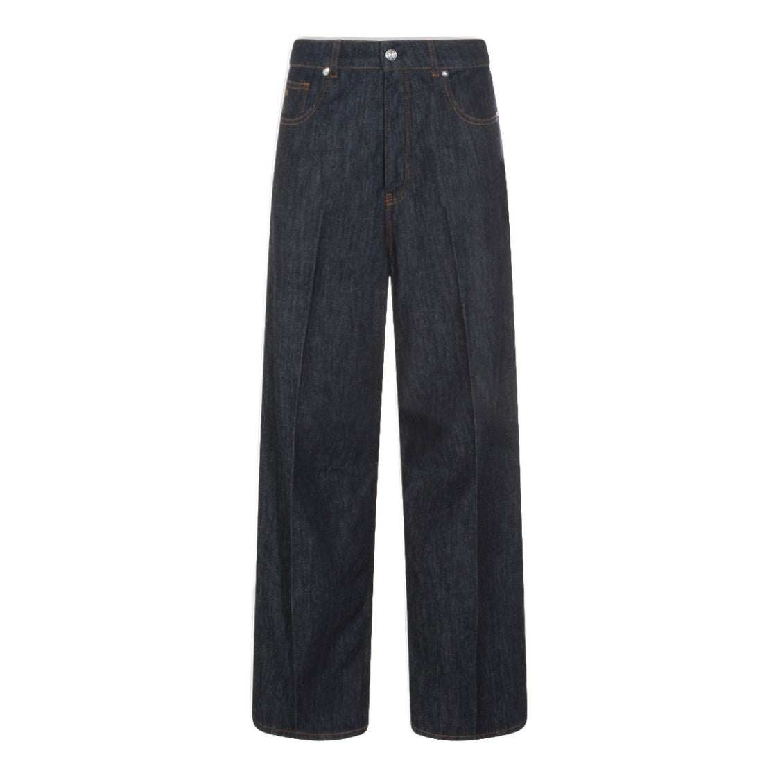 Nine In The Morning Straight-Leg Denim Jeans With High Waist