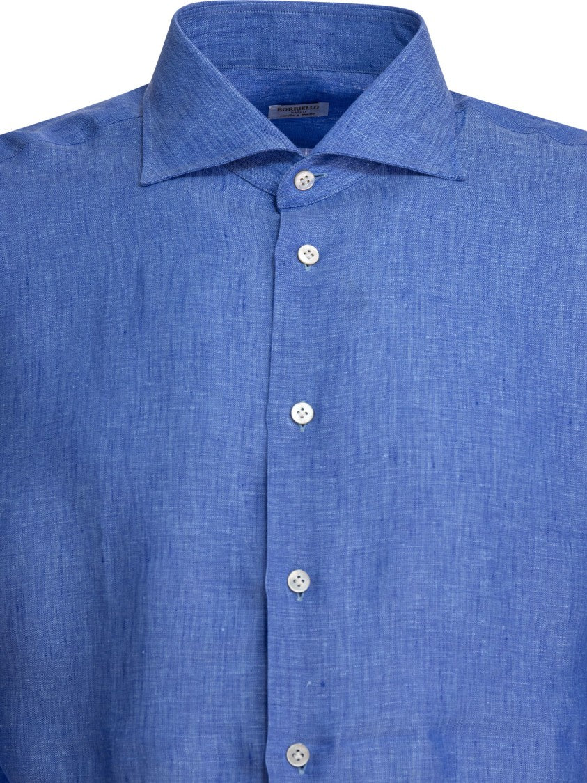 Borriello Light Blue Linen Shirt