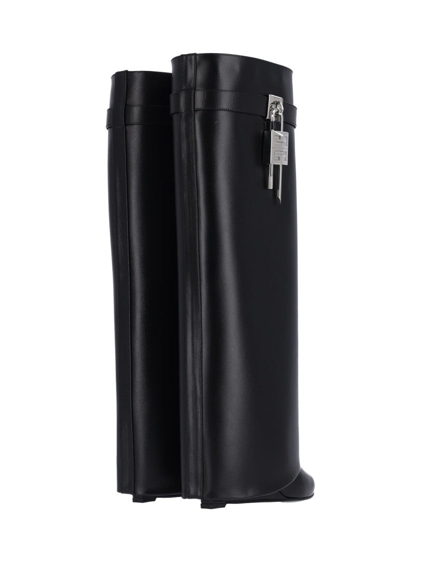 Givenchy Pointed Toe Black Leather Boots