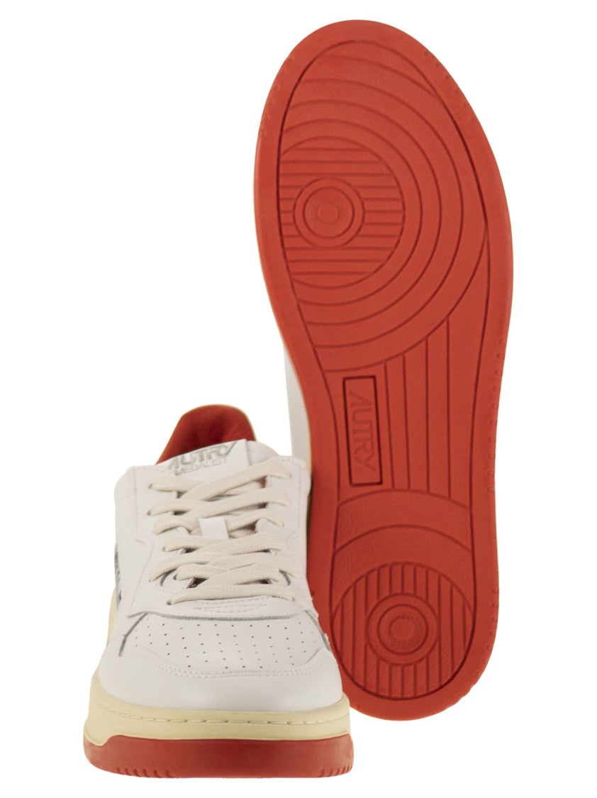 Autry X Maison Kitsuné Medalist Low-Top Sneakers