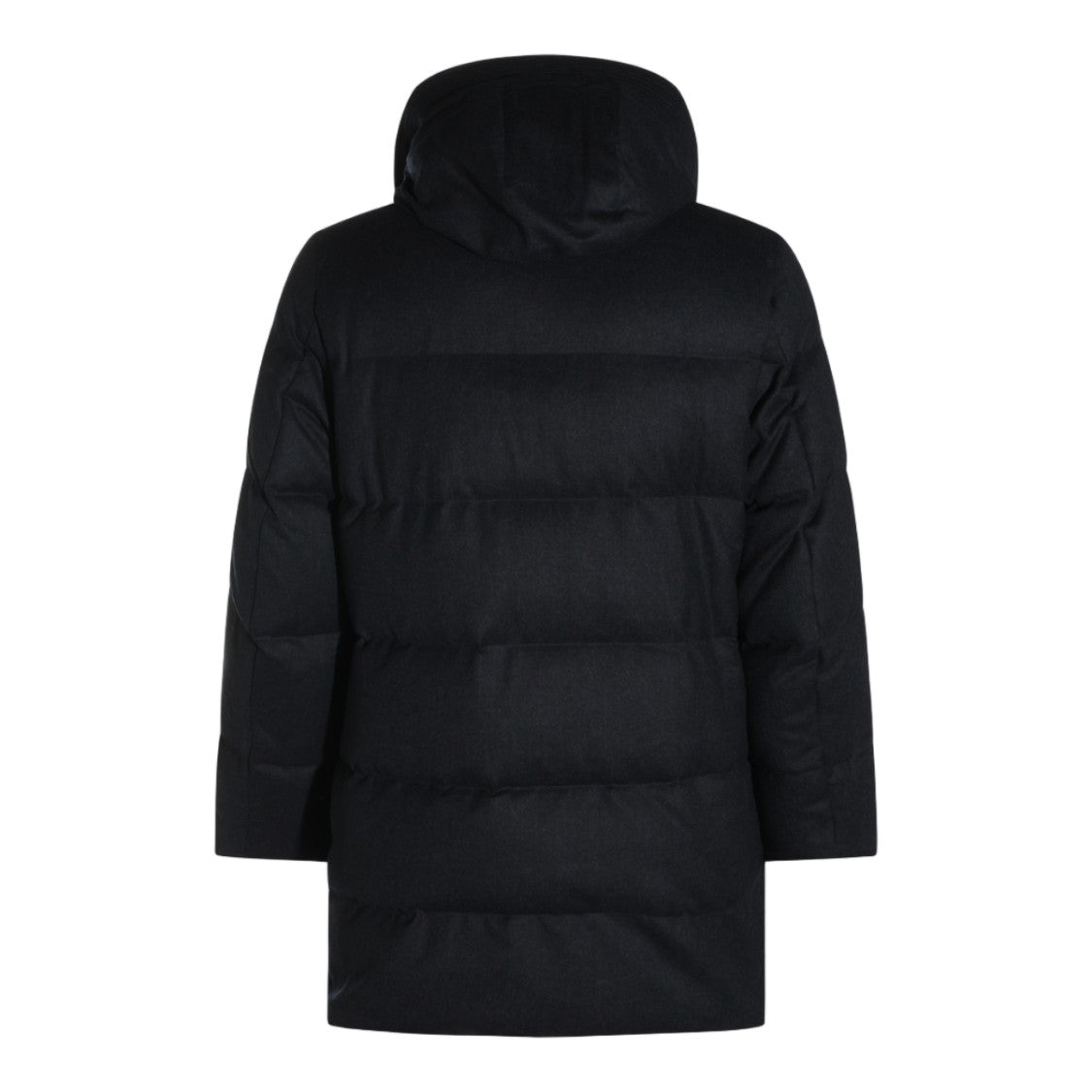 Montecore Black Padded High Collar Coat