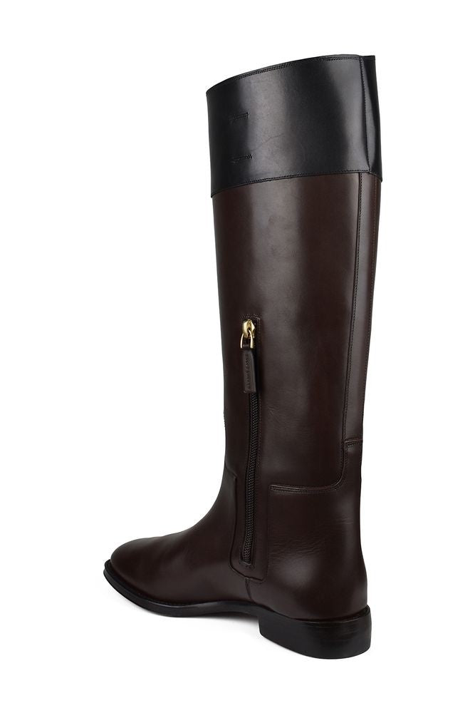 Polo Ralph Lauren Brown Leather Fascia Boots