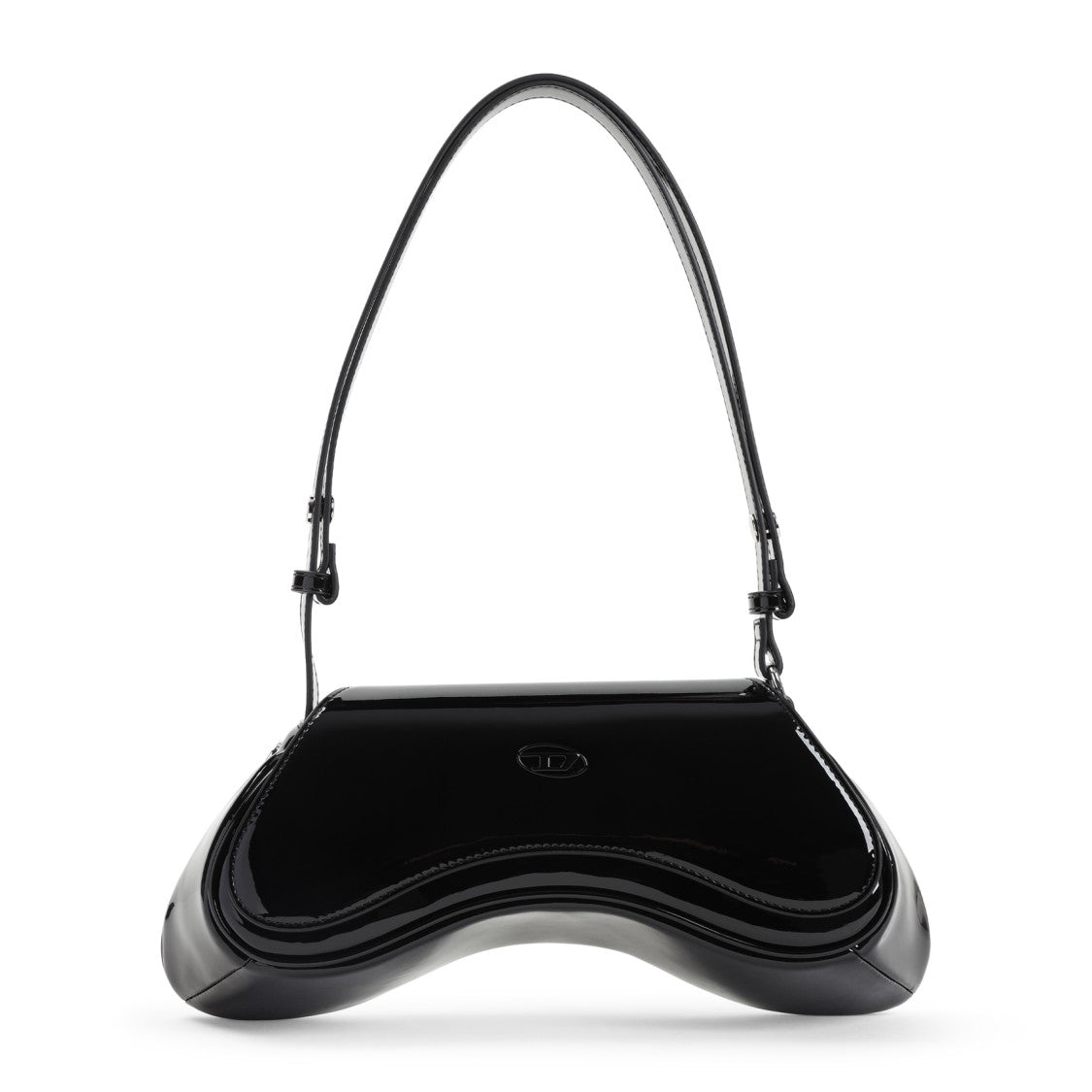 Diesel Play Black Polyurethane Shoulder Bag