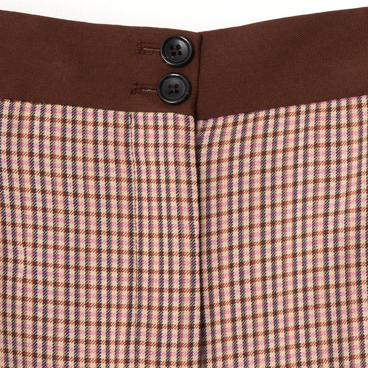 Paul Smith Regular Fit Check Pattern Pants With Contrasting Waistband