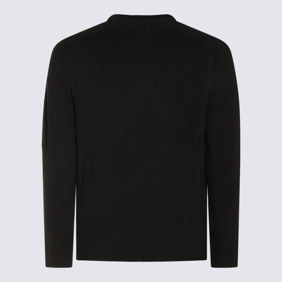 C.P. Company Ribbed Knit Sweater With Subtle Emblem Detail