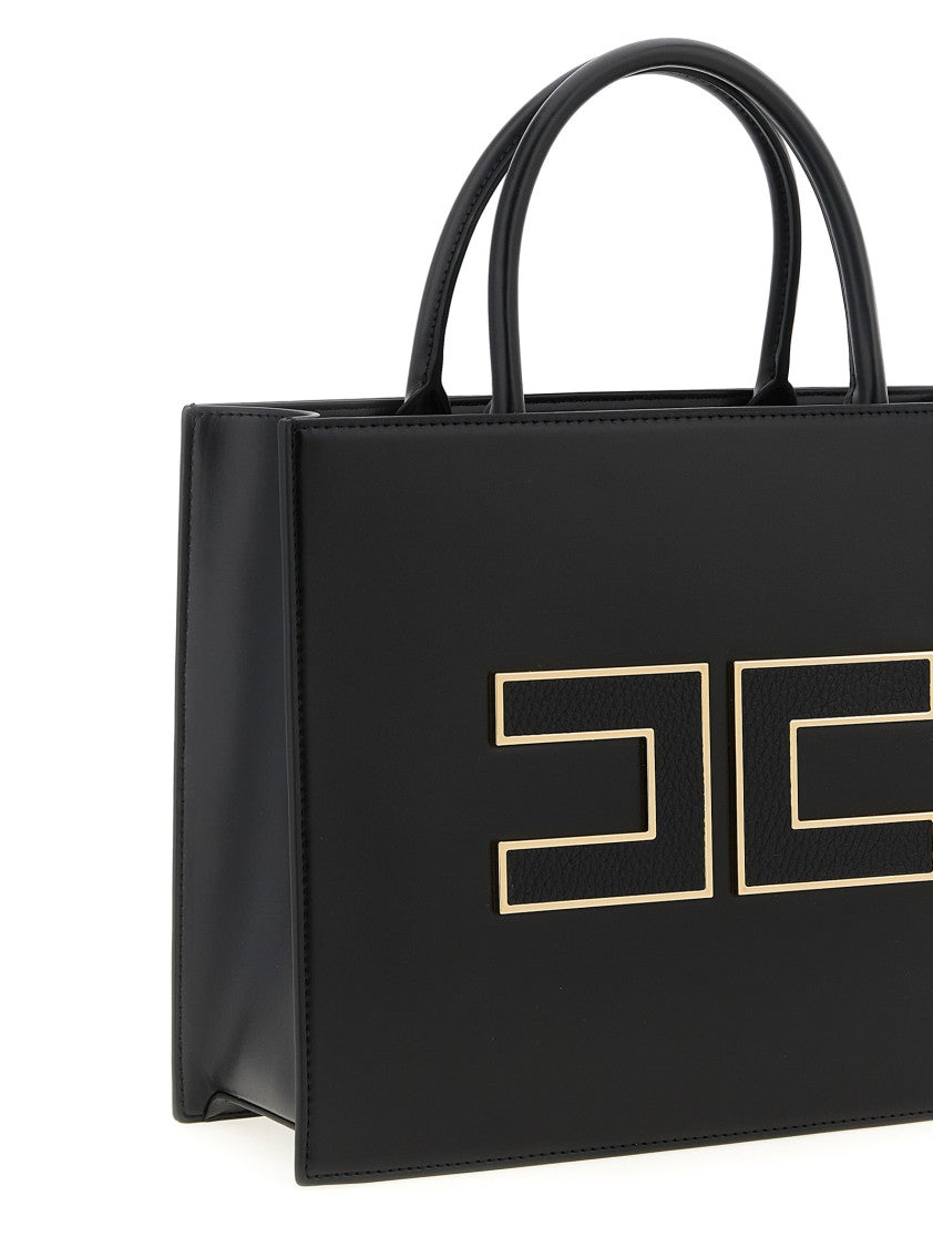 Elisabetta Franchi Large Logo Shopping Bag