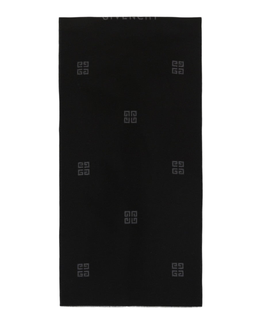 Givenchy 4G Logo Pattern Wool Scarf