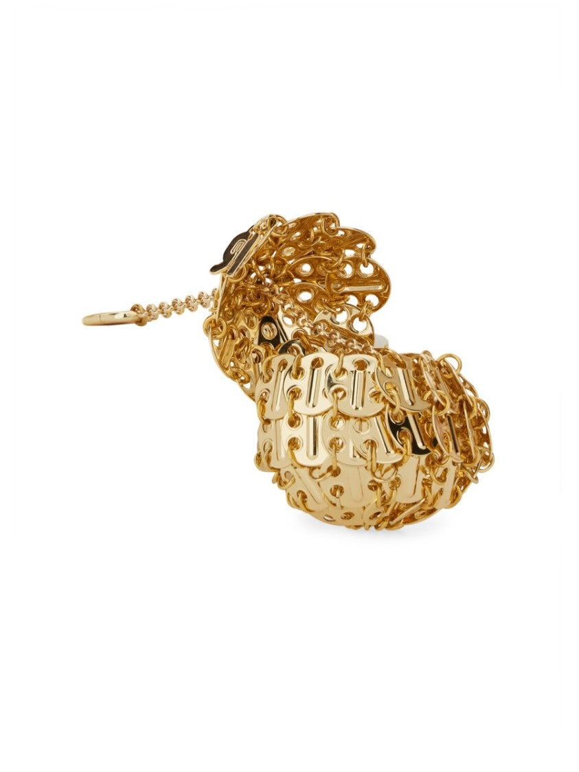 Rabanne Intricately Designed Brass Keychain Charm