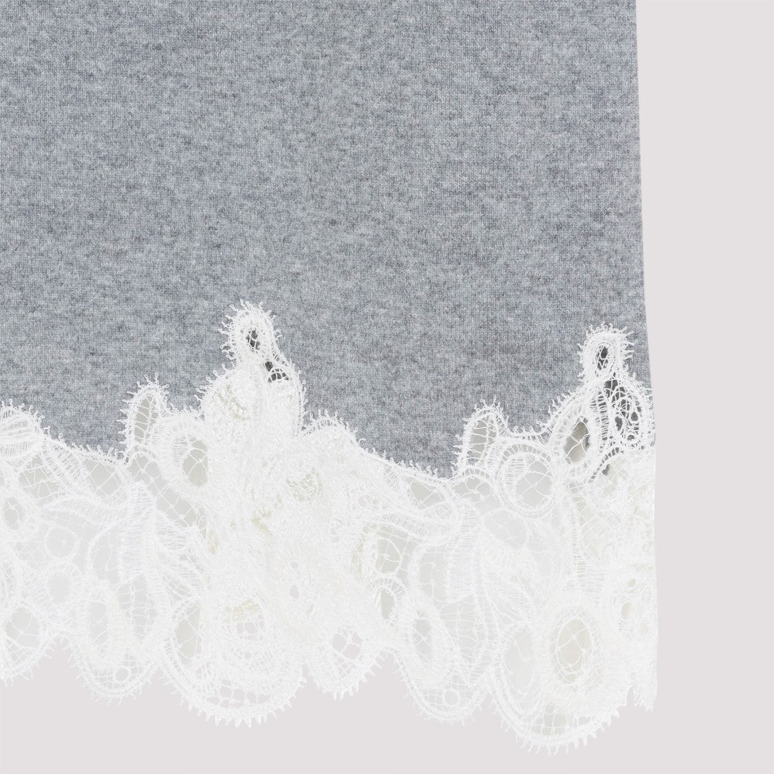 Fabiana Filippi Grey Virgin Wool Midi Skirt