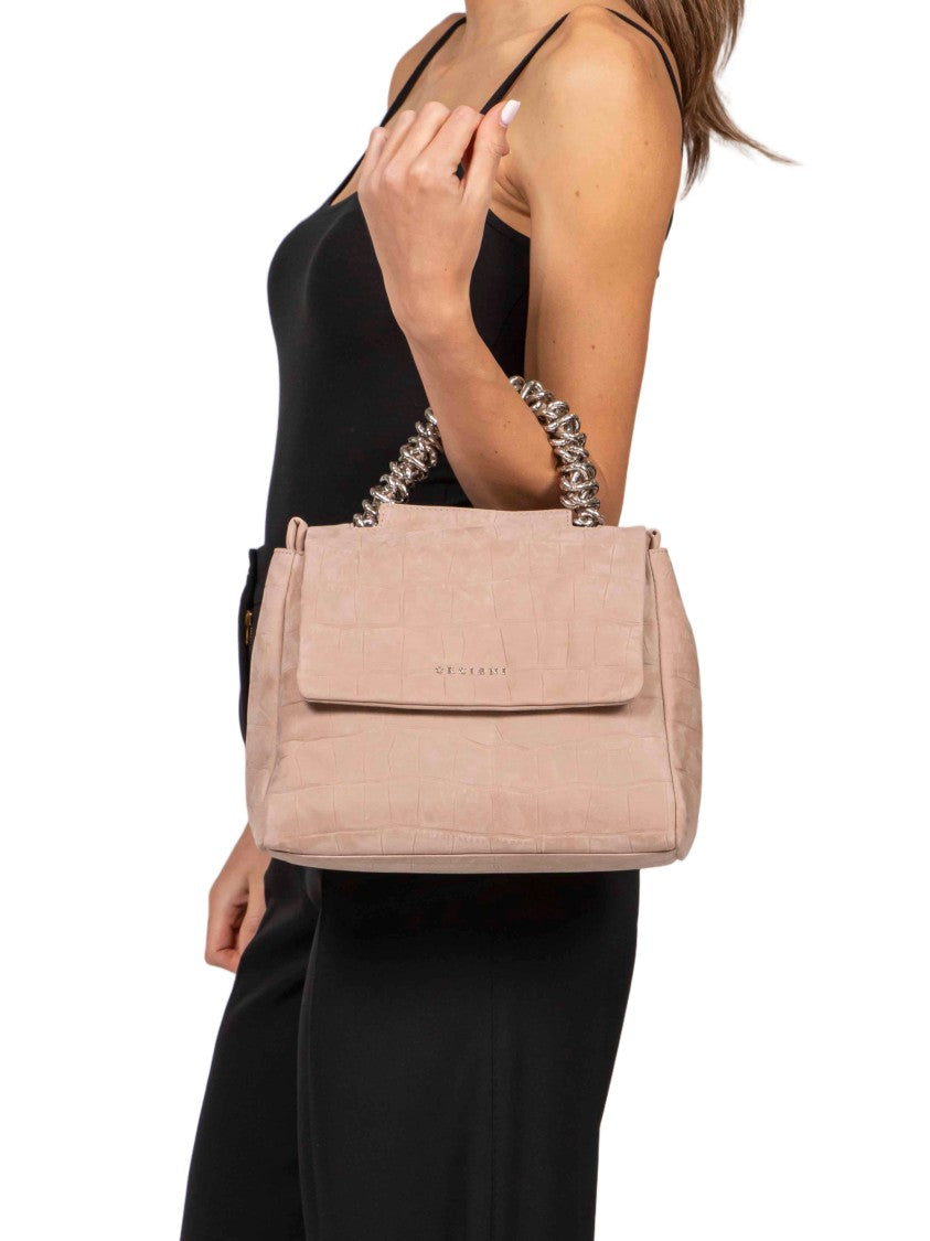 Orciani Sveva S Cocco Twilight Crocodile-Pattern Handbag
