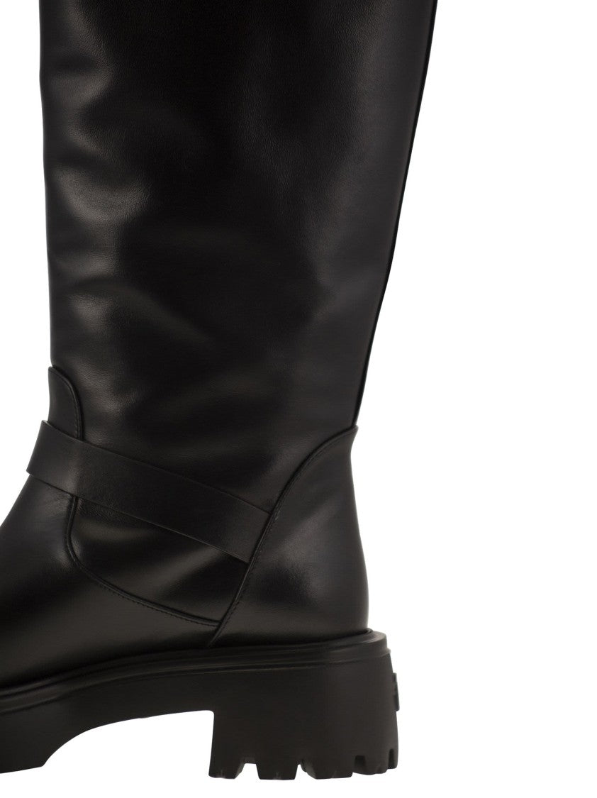 Stuart Weitzman Emerson Moto - Leather Boot