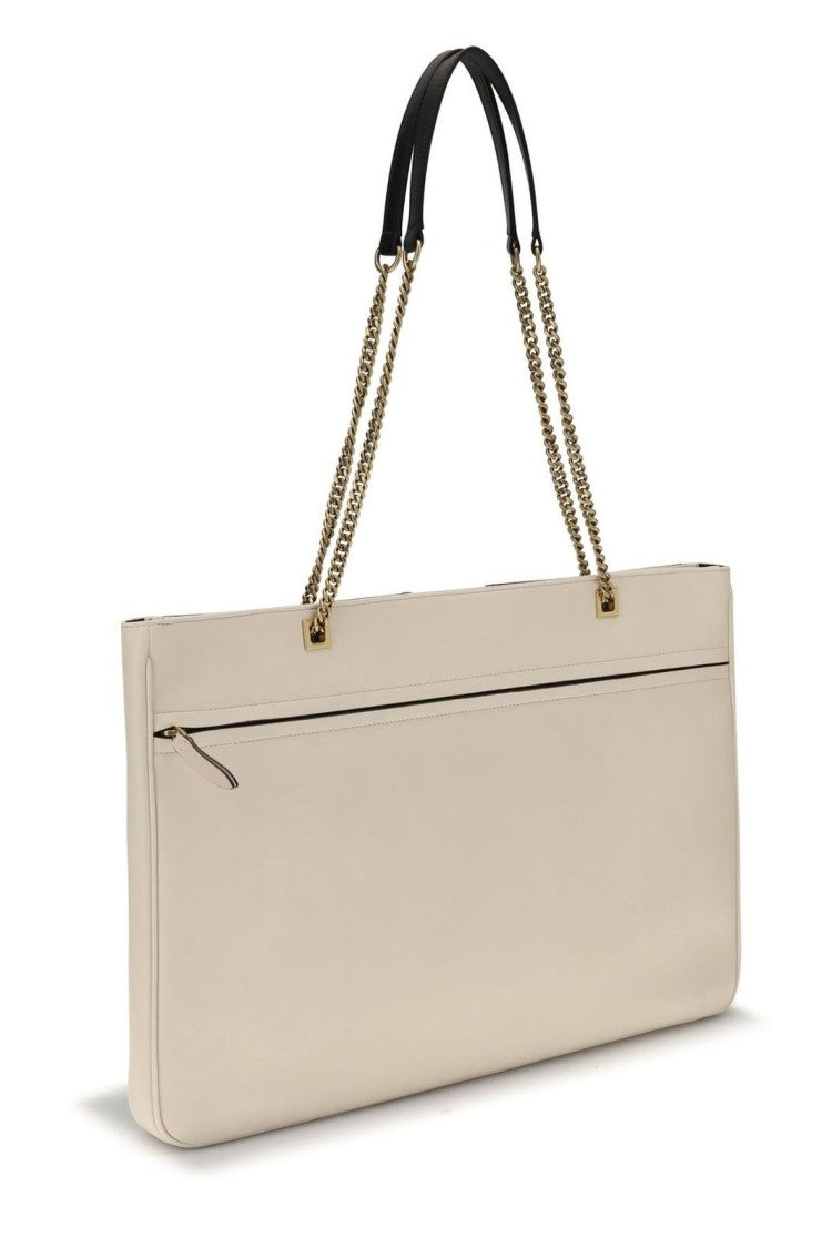 Valentino Garavani Rectangular Nappa Leather Shoulder Bag With Bold Logo