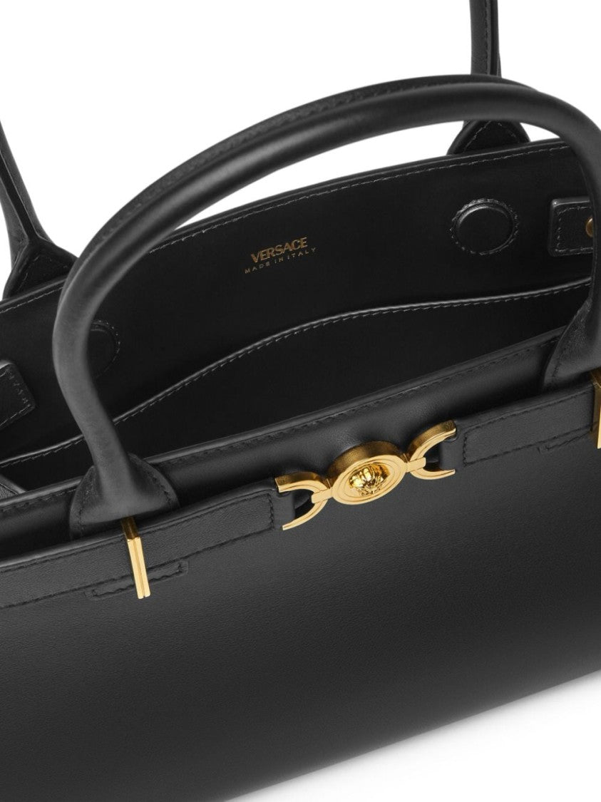 Versace Rectangular Calf Leather Handbag