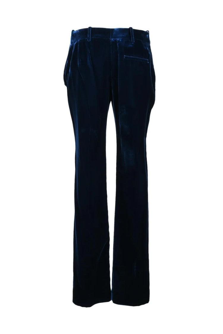 Nina Ricci Velvet Trousers - Midnight Blue