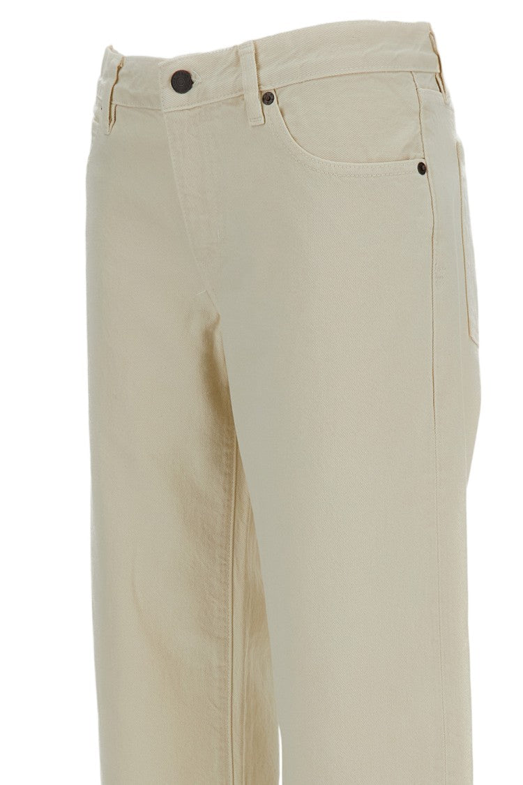 Frame White The Saturday Rigid Cotton Straight Jeans