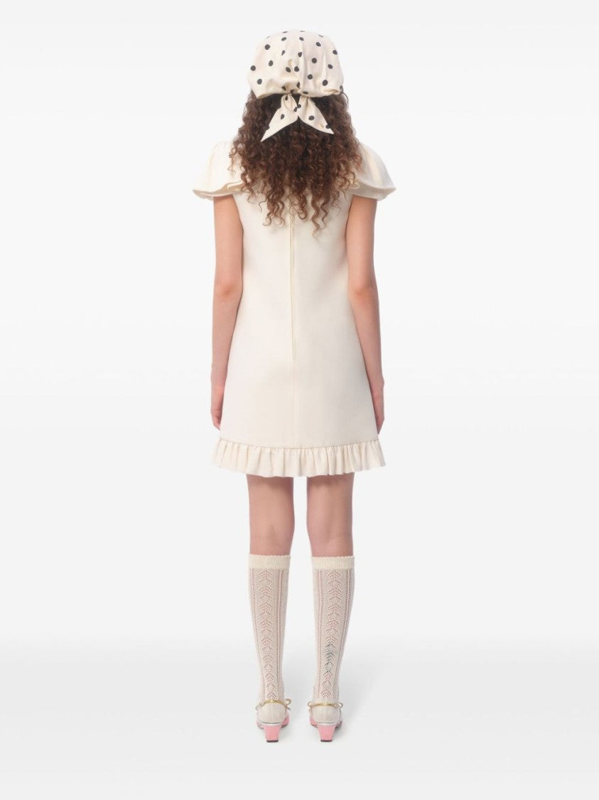 Valentino White Crepe Couture Dress