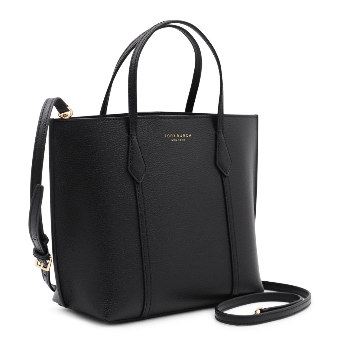 Tory Burch Black Leather Small Perry Tote