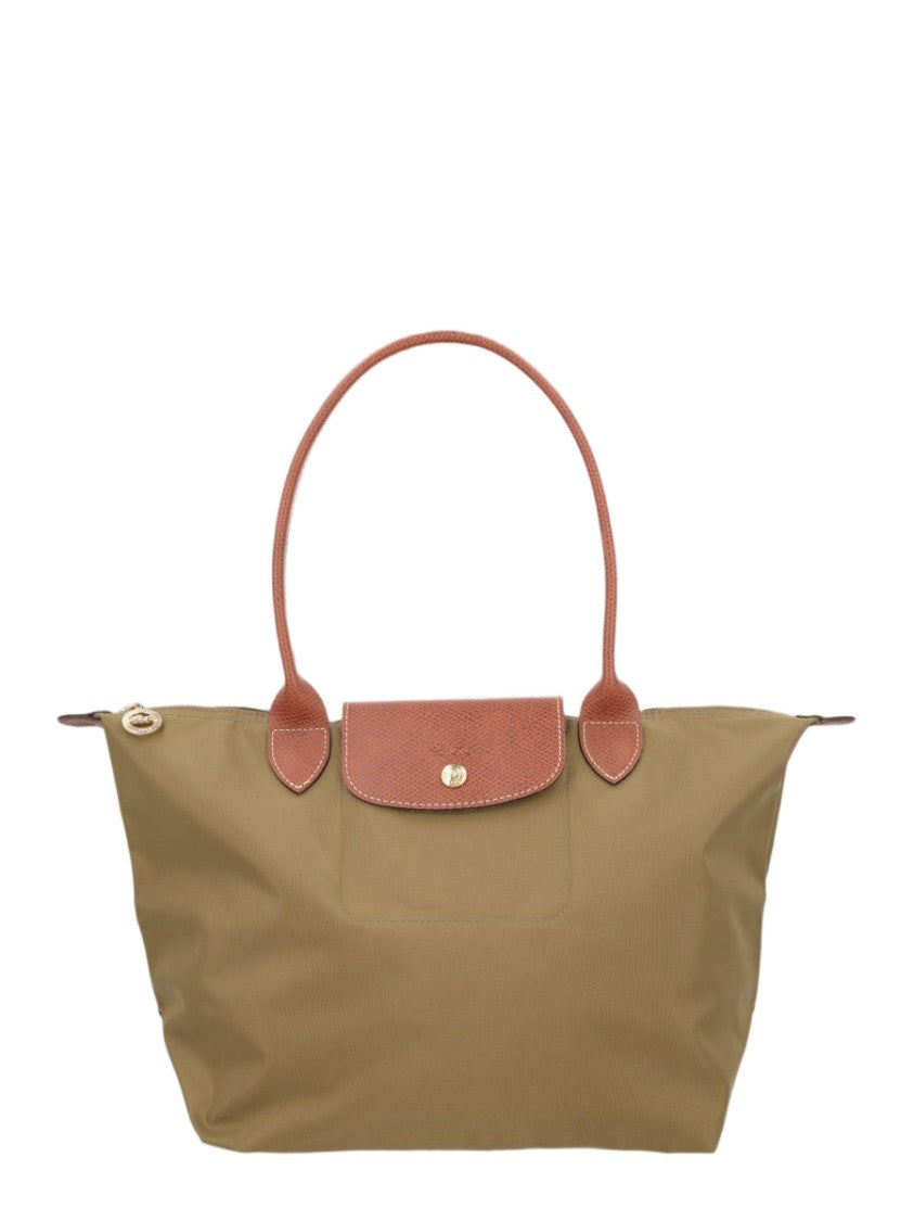 Longchamp Medium Tote Bag With Textured Leather Accents