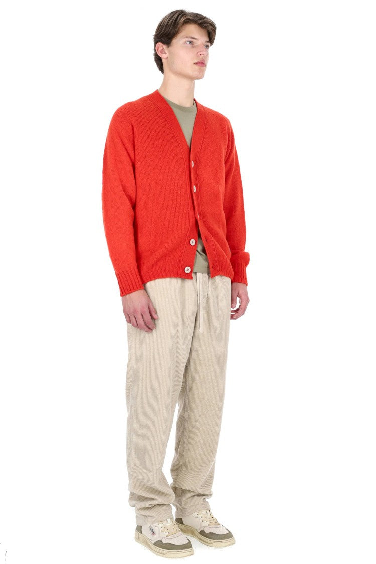 Howlin Shetland Shaggy Bear Boxy Fit Wool Cardigan