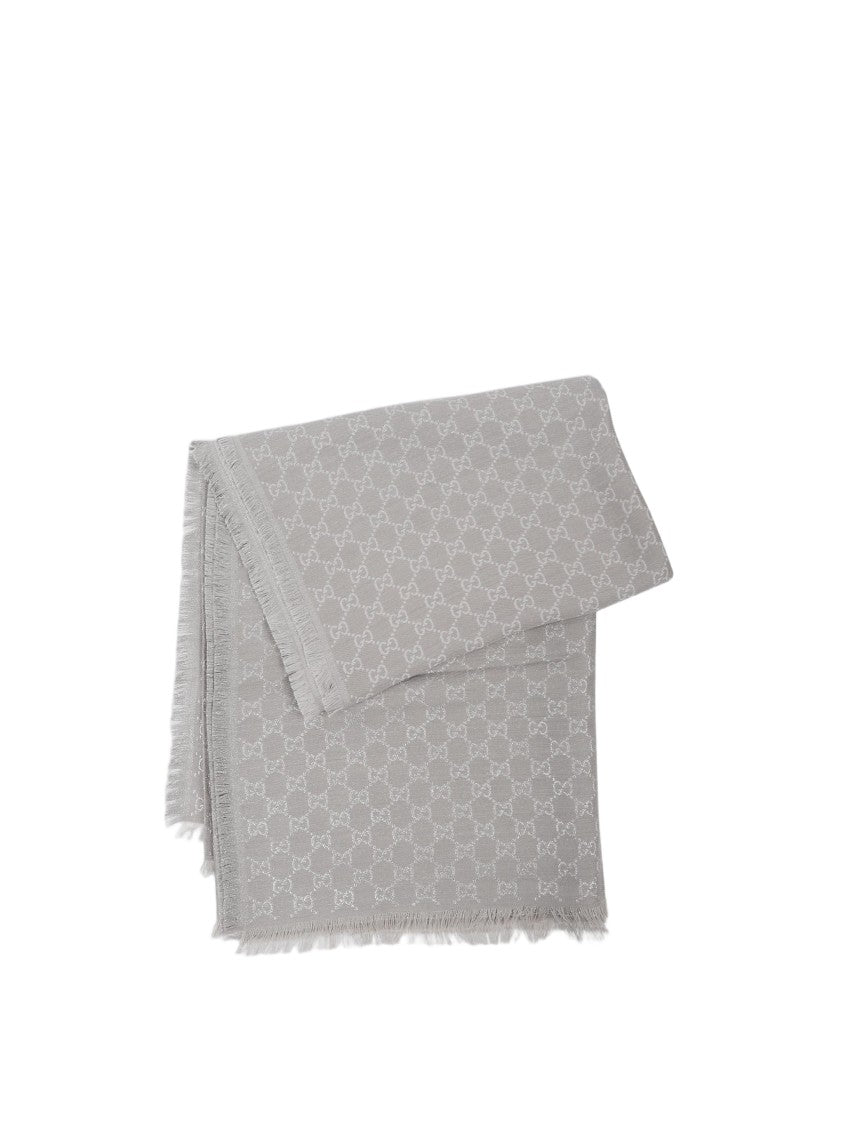 Gucci Large Square Shawl With Shiny Finish