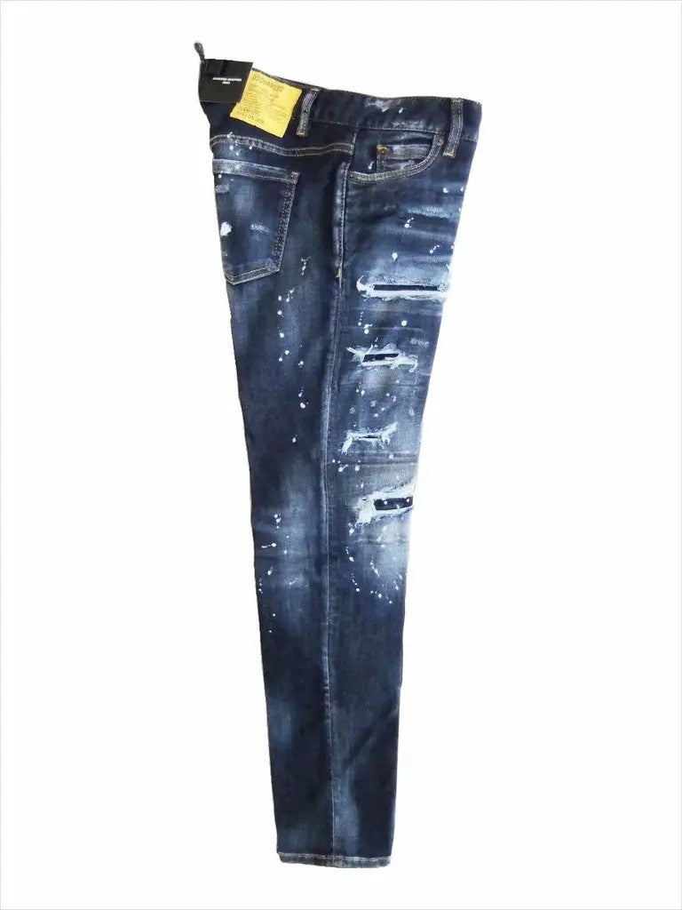 Dsquared2 Distressed Dark Denim Jeans