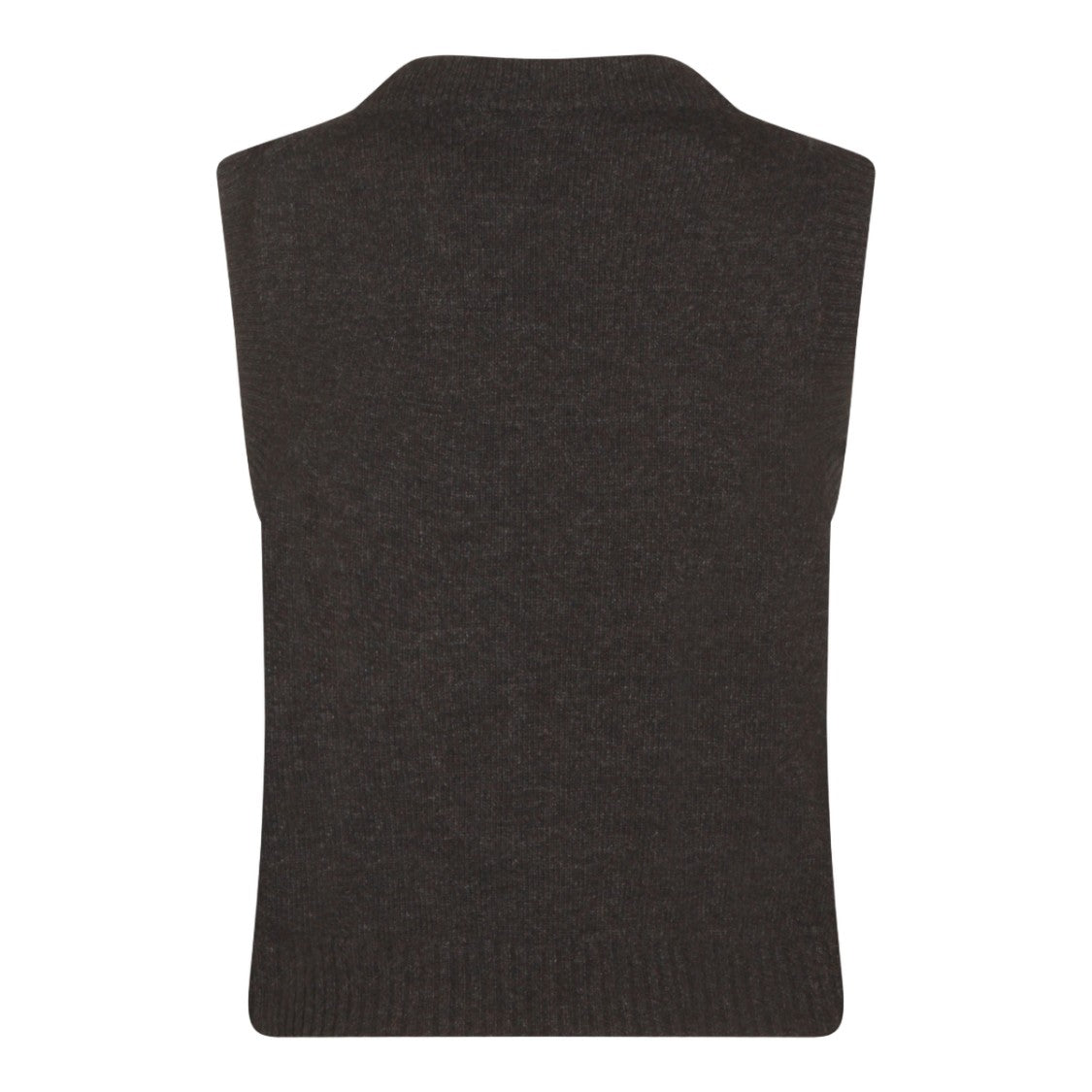 Ganni Sleeveless Sweater Vest With Playful Dog Graphic
