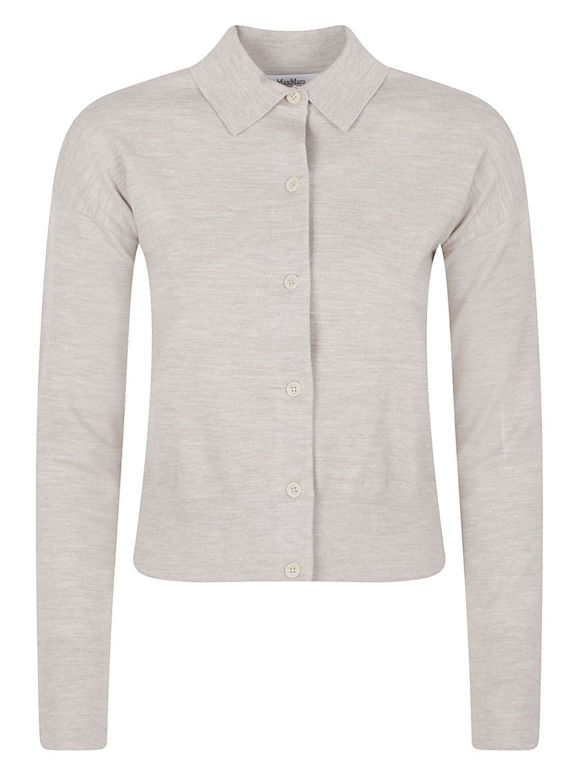 Max Mara Classic Cardigan With Shirt Collar