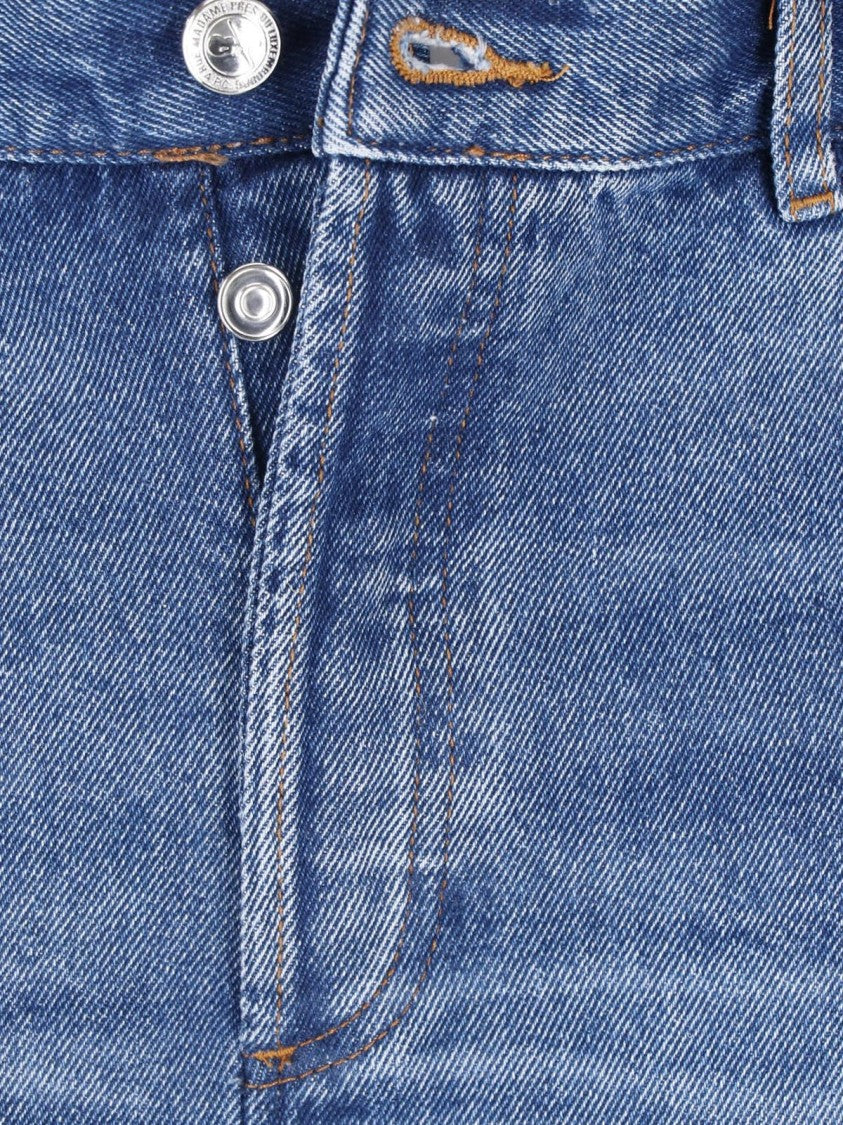 A.P.C. Blue Straight-Leg Cotton Denim Jeans