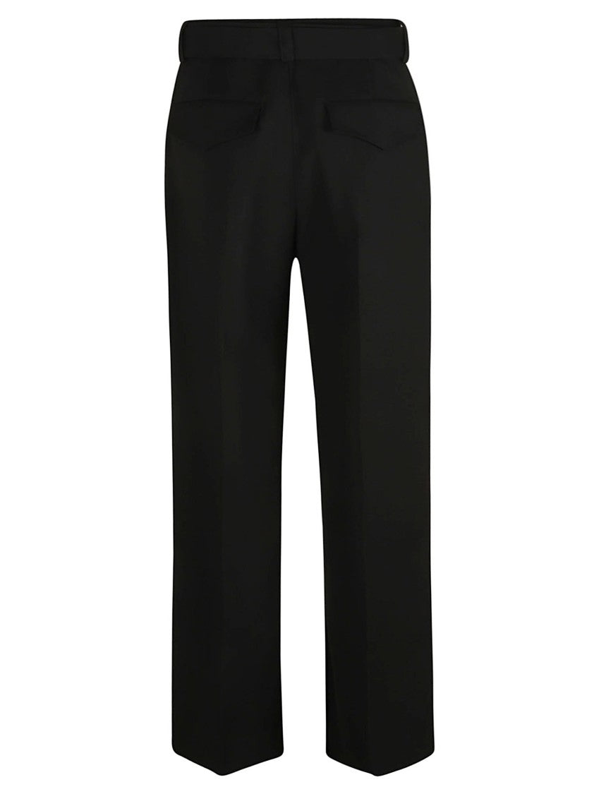 Jil Sander High-Waisted Tailored Trousers With Belt Detail