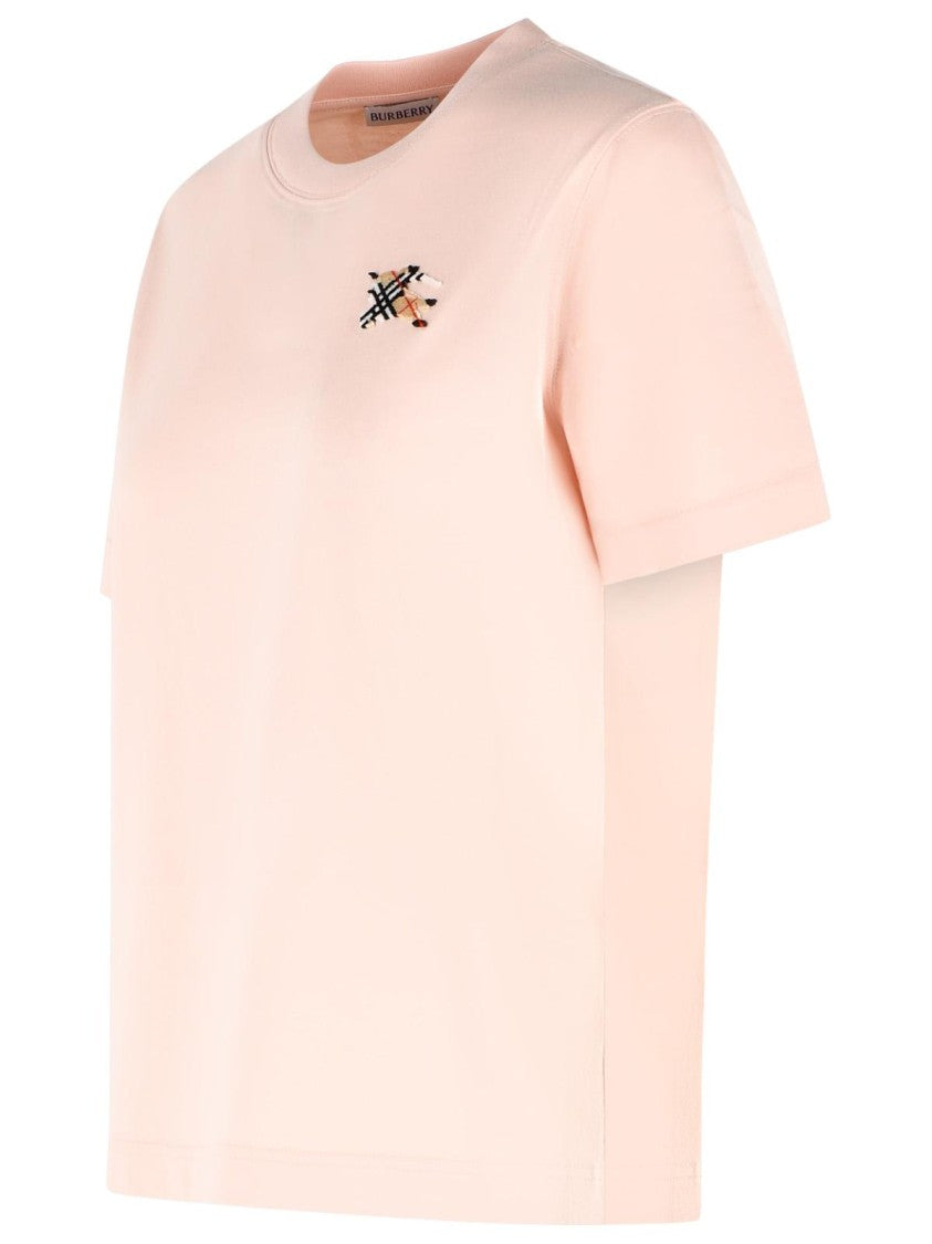 Burberry 'Frankie' Pink Cotton T-Shirt