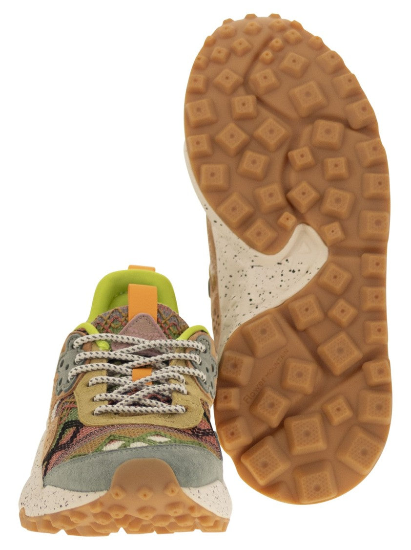 Flower Mountain Kotetsu - Sneakers In Suede And Technical Fabric