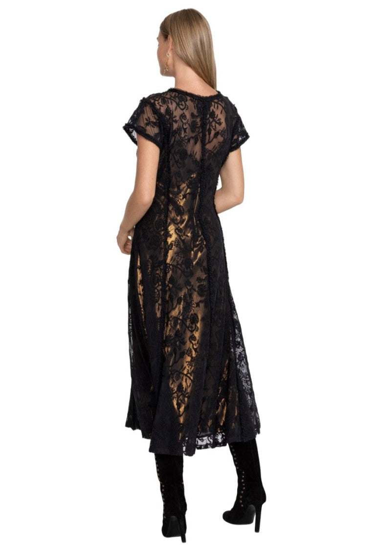 Johnny Was Dina Mesh Midi Dress - L37423-O