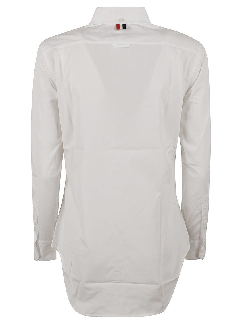 Thom Browne White Cotton Poplin Shirt