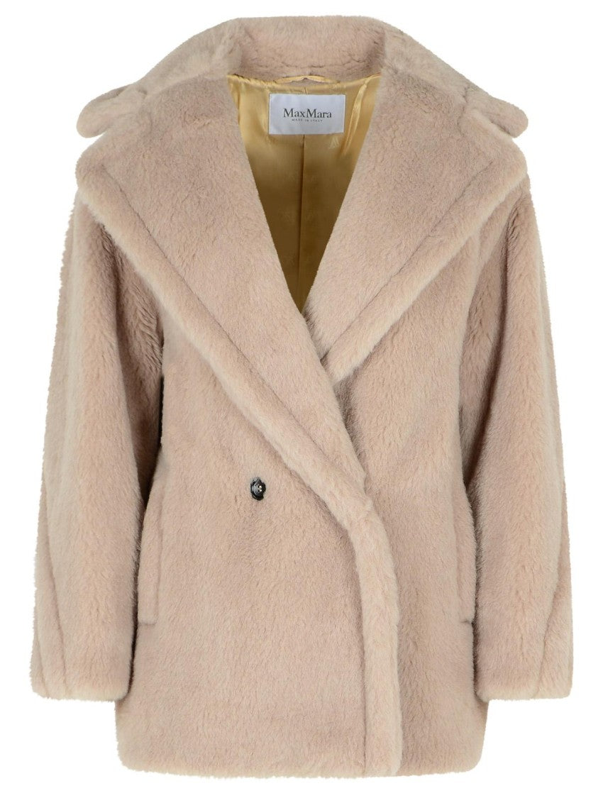 Max Mara Alpaca And Virgin Mauve Wool Jacket