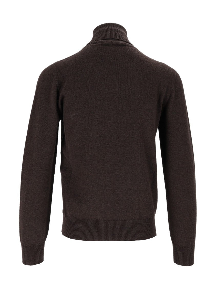 Kangra Cashmere Seamless Rollneck Ribbed Turtleneck Sweater