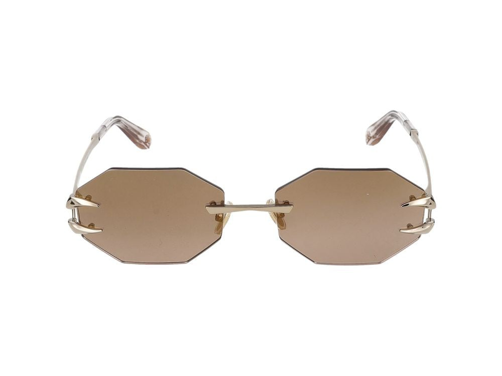 Roberto Cavalli Sunglasses Src005 594G Shiny Light Gold 59/19/140