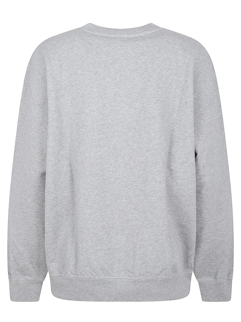 Ganni Graphic Print Grey Sweatshirt