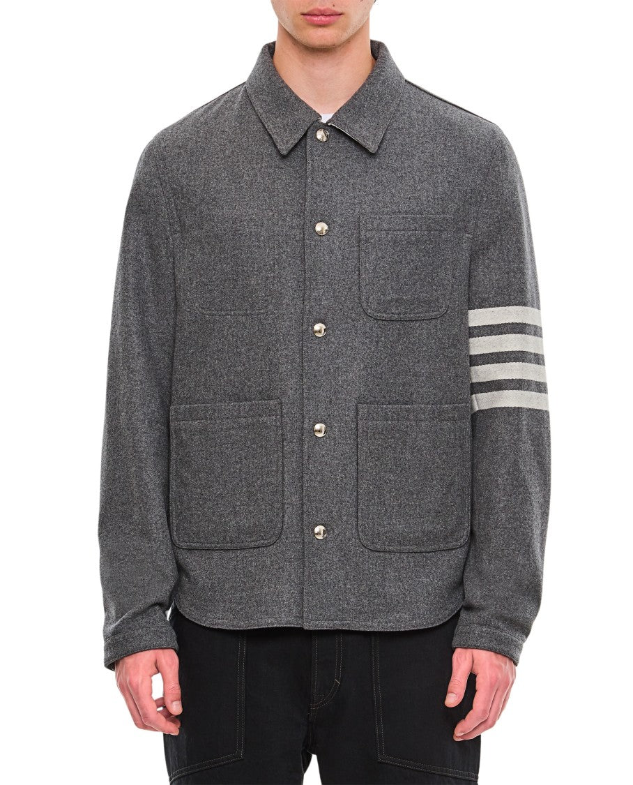 Thom Browne 4 Bar Utility Patch Pocket Jacket