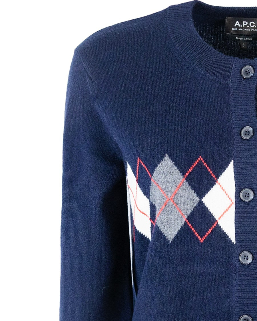 A.P.C. Aria Dark Navy Cardigan