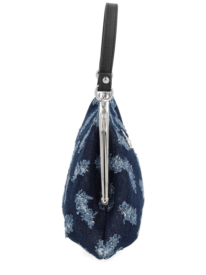 Vivienne Westwood Textured Blue Handbag