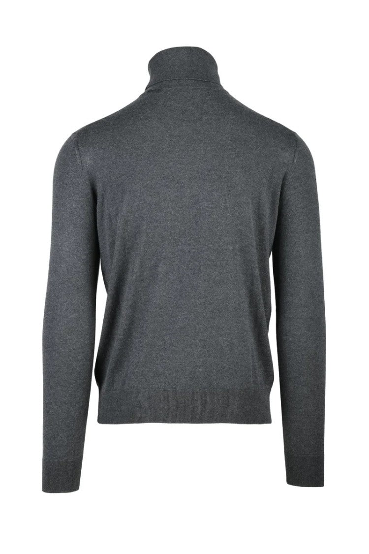 Alpha Studio Turtleneck Sweater - Grey