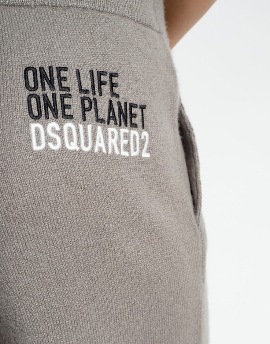 Dsquared2 Logo Knitted Cashmere Joggers Track Pants
