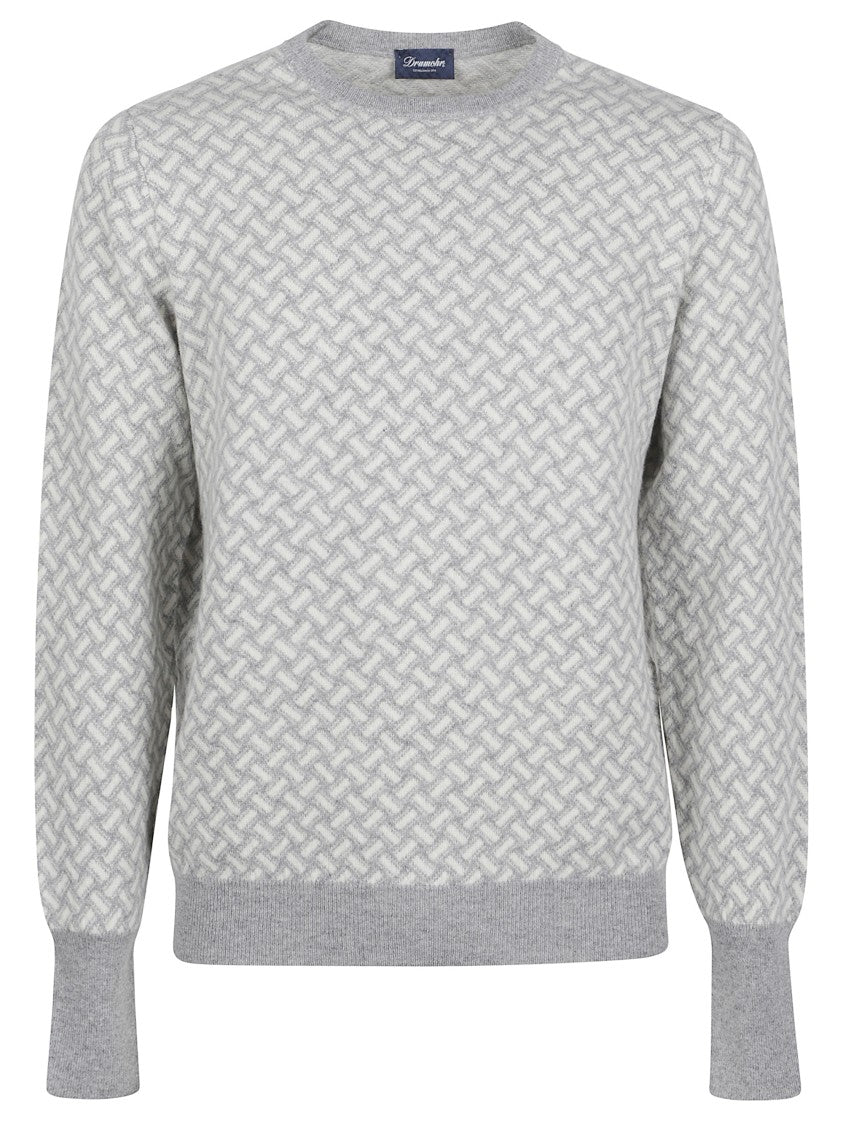 Drumohr Biscottino Textured Knit Crewneck Sweater