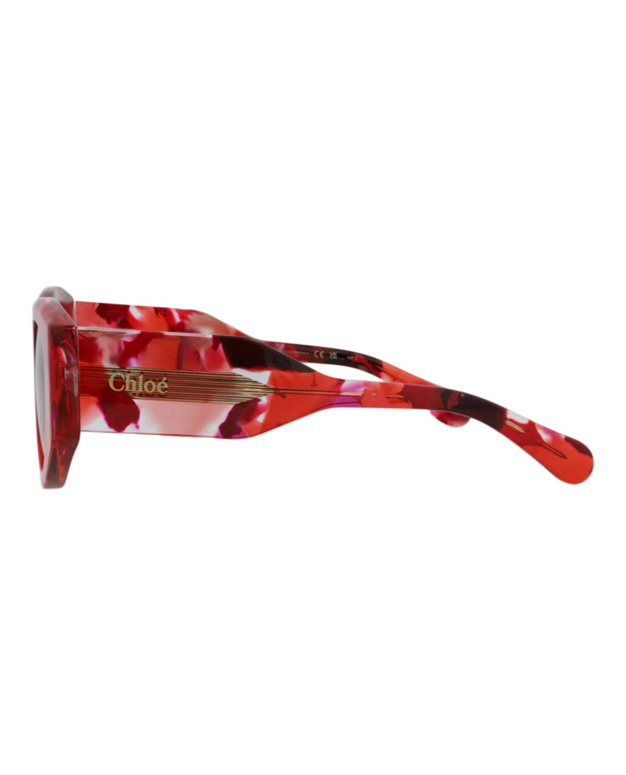 Chloé Round-Frame Recycled Acetate Sunglasses