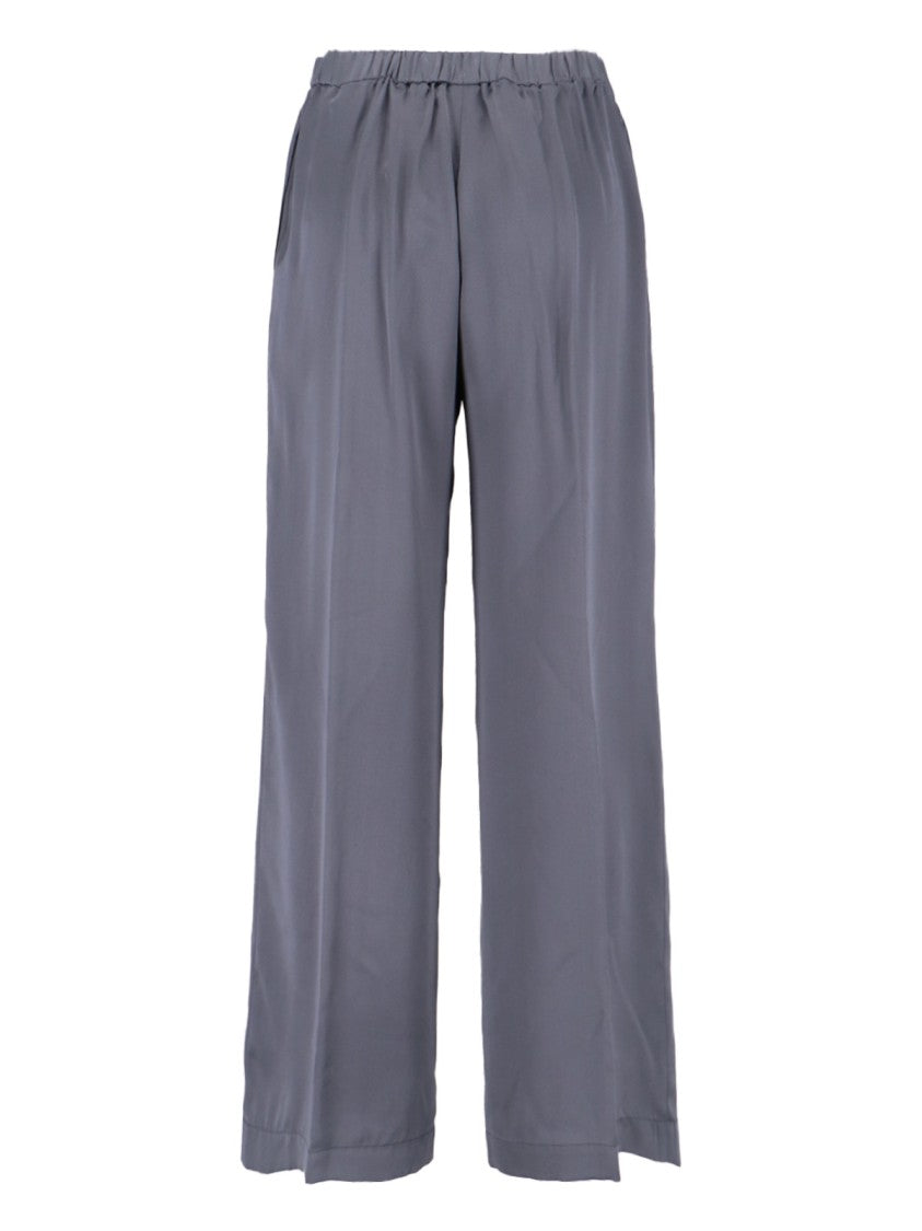 Aspesi Classic Tailored Grey Trousers With Straight Leg Cut