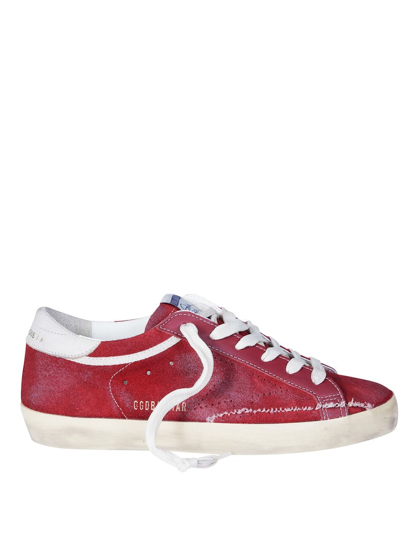 Golden Goose Super-Star Suede Upper Toe Tongue Perforated Sneakers