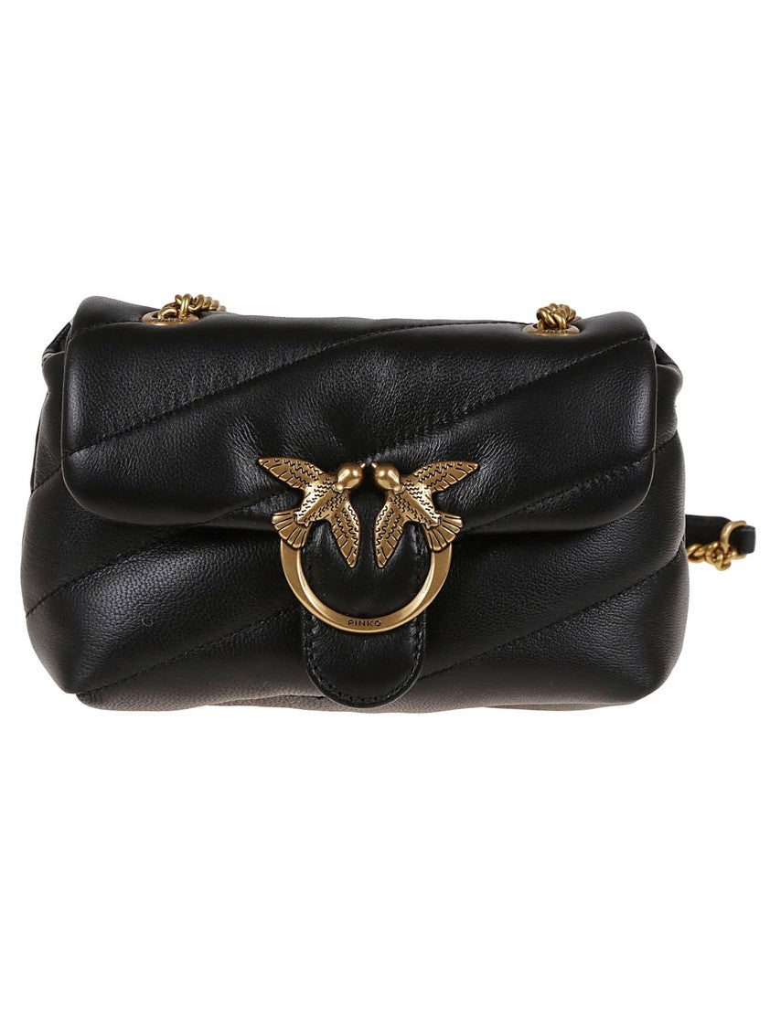 Pinko Love Birds Quilted Shoulder Bag