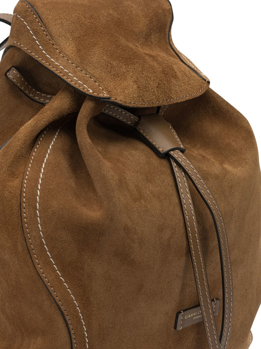 Gianni Chiarini Suede And Leather Backpack